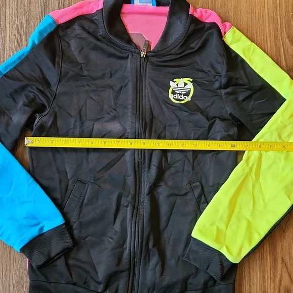 Adidas Original X Rita Ora Neon Multicolor Track Jacket (W Size S)